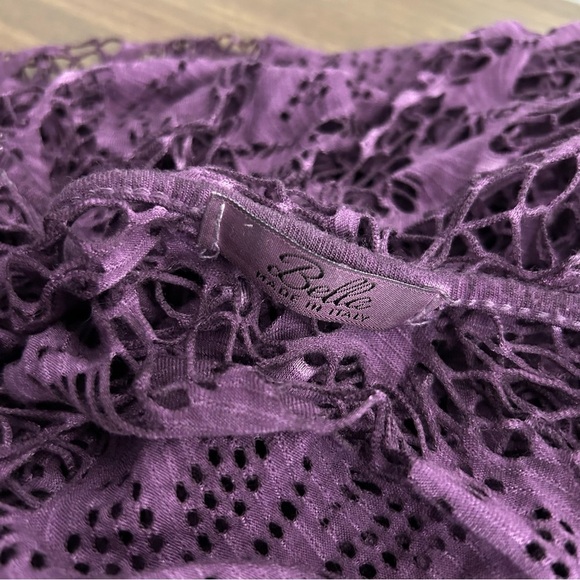 ❤️Bella Purple Lace Crochet Tunic dress 8 - Picture 6 of 11